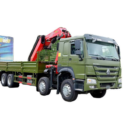 qualidade  CRANE China SinoTruck HOWO 8x4 12 Wheels Truck Crane 16 20 TRUCK 25 Ton Knuckle Boom Lorry Mounted Crane For Sale fábrica